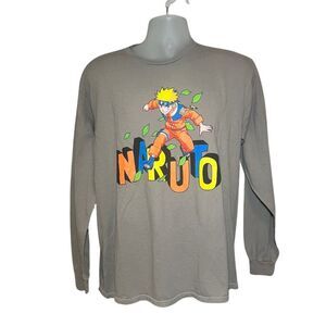 New Urban Outfitters Naruto Graphic Anime Long Sleeve Tee Shirt Size Medium